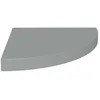 Image de vidaXL ?tagÂ¿Â¿re d'angle flottante Gris 35x35x3,8 cm MDF