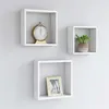 Image de vidaXL Étagères murales sous forme de cube 3 pcs Blanc MDF323949