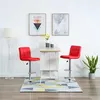 Image de vidaXL Tabourets de bar lot de 2 rouge similicuir323635