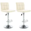 Image de vidaXL Vidaxl Tabourets De Bar 2 Pcs Crème Similicuir