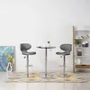 Image de vidaXL Tabourets de bar lot de 2 gris similicuir323648