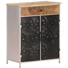 Image de vidaXL Buffet 60x35x75 cm Bois de manguier brut et fer323736
