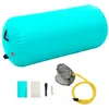 Image de vidaXL Rouleau gonflable de gymnastique avec pompe 120x90 cm PVC Vert
