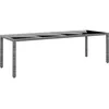 Image de Vidaxl Table De Jardin 250x100x75 Cm Verre TrempÃ© Et RÃ©sine TressÃ©e