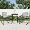 Image de Vidaxl Chaises De Jardin 2 Pcs Noir 58x59x85,5 Cm Rotin Pvc