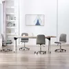 Image de vidaXL Chaises de salle Ã  manger 4 pcs Gris clair Tissu