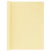 Image de vidaXL Écran de balcon Beige 120x500 cm PEHD310918