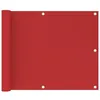 Image de Vidaxl Ãcran De Balcon Rouge 75x500 Cm Pehd