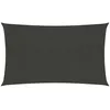Image de vidaXL Voile D'ombrage 2 X 5 M Pehd 160 G/M² Anthracite Résistant Aux Uv Respirant Extérieur