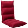 Image de vidaXL Chaise pliable de sol Rouge bordeaux Tissu