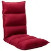 Image de vidaXL Chaise pliable de sol Rouge bordeaux Tissu