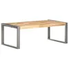 Image de vidaXL Table basse 110x60x40 cm Bois de manguier brut321556