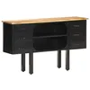 Image de Vidaxl Buffet 110x30x65 Cm Bois De Manguier Massif Brut Et Acier