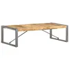 Image de vidaXL Table basse 140x70x40 cm Bois de manguier brut321587