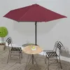 Image de vidaXL Parasol de balcon mât en aluminium Bordeaux 300x155x223 cm Demi