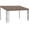 Image de Vidaxl BelvÃ©dÃ¨re Mural 4x3 M Taupe Tissu