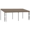 Image de vidaXL Belvédère mural 6x3 m Taupe Tissu