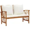 Image de Prolenta Premium - Banc De Jardin Avec Coussins 119 Cm Bois Solide D'acacia