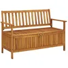 Image de Banc De Rangement Jardin 120 Cm Bois Massif Acacia