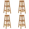 Image de vidaXL Tabourets de bar lot de 4 bois d'acacia solide310285