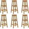 Image de vidaXL Vidaxl Tabourets De Bar Lot De 6 Bois D'acacia Solide