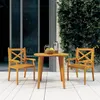 Image de vidaXL Chaises à manger d'extérieur lot de 2 Bois d'acacia massif310305