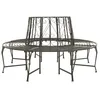 Image de Vidaxl Banc Circulaire De Jardin 160 Cm Acier
