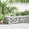 Image de vidaXL Mur en gabion avec couvercles Acier galvanisé 900x30x50 cm