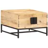 Image de vidaXL Table basse 67x67x45 cm Bois de manguier massif