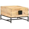 Image de Vidaxl Table Basse 67x67x45 Cm Bois De Manguier Massif