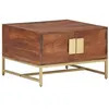 Image de vidaXL Table basse Marron miel 67x67x45 cm Bois solide d'acacia320376