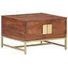 Image de vidaXL Table basse Marron miel 67x67x45 cm Bois solide d'acacia