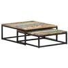 Image de vidaXL Tables basses gigognes 2 pcs Bois de récupération massif
