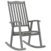 Image de vidaXL Chaise à bascule gris bois d'acacia massif311845