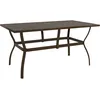 Image de vidaXL Vidaxl Table De Jardin Marron 140x80x72 Cm Acier