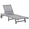 Image de vidaXL Chaise longue Bois d'acacia solide311872