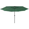 Image de vidaXL Vidaxl Parasol D'extérieur Avec Led Et Mât En Métal 400 Cm Vert
