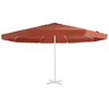 Image de vidaXL Tissu de remplacement de parasol d'extérieur Terre cuite 500 cm