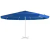 Image de vidaXL Tissu de remplacement pour parasol d'extérieur Bleu azuré 500cm