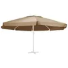 Image de Vidaxl Tissu De Remplacement Pour Parasol D'extÃ©rieur Taupe 600 Cm