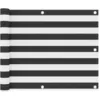 Image de Vidaxl Ãcran De Balcon Anthracite Et Blanc 75x300 Cm Tissu Oxford