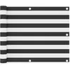Image de vidaXL Écran de balcon Anthracite et blanc 75x600 cm Tissu Oxford