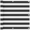 Image de Vidaxl Ãcran De Balcon Anthracite Et Blanc 90x300 Cm Tissu Oxford