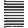 Image de Vidaxl Ãcran De Balcon Anthracite Et Blanc 120x400 Cm Tissu Oxford