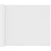 Image de vidaXL Écran de balcon Blanc 75x500 cm Tissu Oxford134890