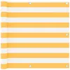 Image de vidaXL Vidaxl Écran De Balcon Blanc Et Jaune 90x300 Cm Tissu Oxford