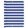Image de Vidaxl Ãcran De Balcon Blanc Et Bleu 120x300 Cm Tissu Oxford