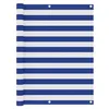 Image de vidaXL Écran de balcon Blanc et bleu 120x500 cm Tissu Oxford134922
