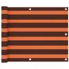 Image de vidaXL Écran de balcon Orange et marron 75x300 cm Tissu Oxford
