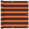 Image de vidaXL Écran de balcon Orange et marron 90x600 cm Tissu Oxford